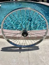 Worksman 26inch Bicycle Rear Rim Shimano Hub Heavy Duty Spokes Never Been Used