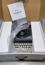 Maplefield Manual Typewriter - Vintage Typewriter (Black) OPEN BOX