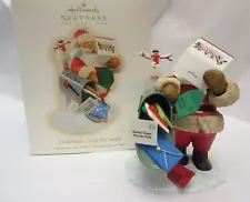 VTG Hallmark Christmas Cards for Santa Ornament 2009 in Box Handcrafted