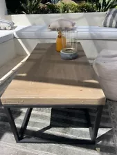 Pottery Barn, Sloan Concrete & Iron 48"Indoor/Outdoor Coffee Table LOCAL PICK UP