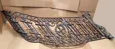 107x22 Antique Vintage Old Iron Brass Balcony Curved Stair Railing Panel Section