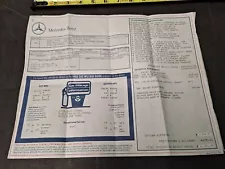 1995 Mercedes Benz E 300 Diesel Original Dealer Window Sales Sticker