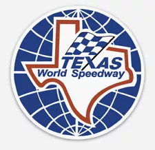 Texas World Motor Speedway Retro NASCAR Vinyl Sticker Decal