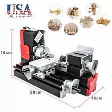 Multifunction Miniature Metal Motorized DIY Mini Lathe Machine Tool 20000rev/min