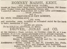 1914 Romney Marsh Farms For Sale Dean Court Hope Farm Honeychild Manor Farm