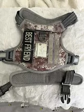 Military Camp Grey Dog Harness Vest