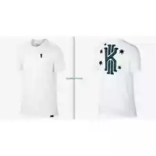 NIKE KYRIE EMBROIDEROO WHITE TEAL GREEN BASKETBALL SHIRT SZ 2XL ( 806737-100 )