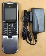 Nokia 8801 / Sirocco - Silver ( T-Mobile ) Very Rare GSM Slider Phone - Bundled