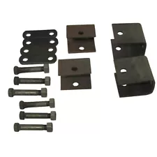 Weld On Utility Trailer Single Axle Leaf Spring Hanger Kit for Double Eye Spring