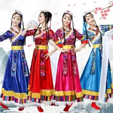 Chinese Folk Dance Tibetan Clothes Tourism Clothing Women Ethnic Style Minority