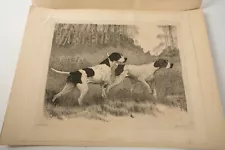 Hunting Dog Print (N4R) Mag Bosege (JSF6) 5/50 Pointers Sighed Art