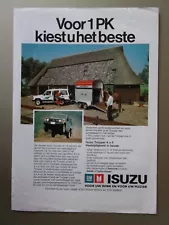 ISUZU TROOPER 4X4 Range orig 1980s Dutch Mkt Sales Leaflet Brochure for Holland