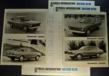 1974 Datsun B-210 Press Release Kit Sedan Hatchback Nissan Excellent Original 74