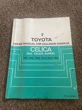 Toyota Celica TA60 RA60 Celica Supra MA61 Repair Manual Collision Damage 1981