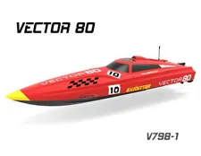 31"inch Vector80 ABS Hull Boat Ship ARTR 2.4Ghz Radio 55+mph Brushless Motor RC