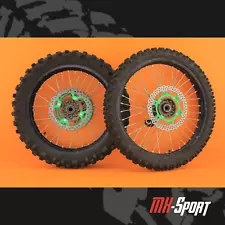 06-18 2008 KX450F KX 450F OEM Complete Wheel Set Hub Rims Rim Wheels Tire (For: 2008 KX450F)