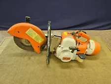 Stihl TS350 Super Concrete Saw Cutoff 12" Gas Gasoline Powered Tested Running