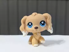 Littlest Pet Shop LPS #748 Blonde Cocker Spaniel Flower Eyes Hasbro ð Authentic