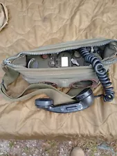 GENUINE US ARMY VIETNAM WAR TA-312/PT FIELD TELEPHONE PHONE RADIO & CARRY CASE