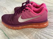 Nike AIr Max 2017 Woman's Bright Purple Pink 849560-502 Sz 9 M Runing Shoes