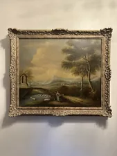 Vintage Estate Sale Painting - Unsigned, Unique Landscape Artwork