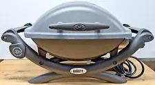 Weber Q 1400 Dark Gray Electric Portable BBQ Table Top Grill 1560W Tested