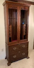 Antique Custom-made Chestnut Gun Cabinet