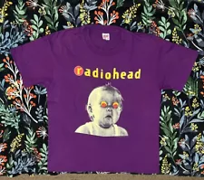 Vintage 1993 Radiohead Pablo Honey Authentic Shirt XL ANVIL TAG SINGLE STITCH