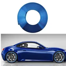 26ft Car Vehicle Wheel Edge Rims Protectors Decor Strip Tire Guard Line Blue