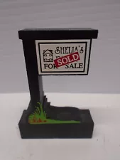 Sheila's Shelf Sitter House For Sale Sold Sign Double Sided 2.5 inches