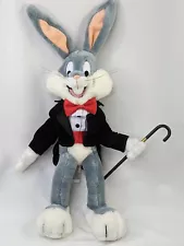 Mighty Star Bugs Bunny Plush Tuxedo Cane 18 Inch 1993 Warner Bros Stuffed Animal