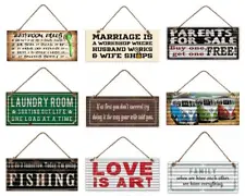 Country Vintage Retro Metal Tin Home Signs Wall Decor Bar Pub Humour Funny Sign