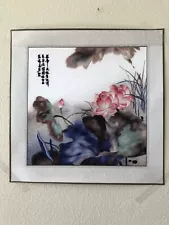 Chinese handmade silk embroidery Painting Wall decor