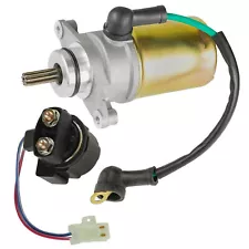 Starter & Relay Solenoid for Yamaha Badger 80 YFM80 1985-1988 1992-2001 Atv New (For: Yamaha Badger 80)