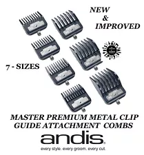 Andis PREMIUM METAL CLIP Blade ATTACHMENT GUIDE COMB For MASTER,ProAlloy Clipper