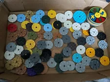 Lot of 95 Lego 2654 Round Plate 4x4, 6x6, Tile 8x8 - Diff colors