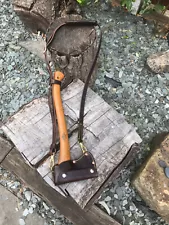 – Handmade leather carrying rig for Gransfors bruks small forest axe