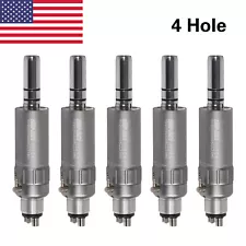 5x Dental Slow Low Speed E-type Air micro Motor Micromotor 4 Hole Handpiece M4