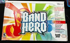 Nintendo Wii-U/Wii BAND HERO Super Bundle Set SEALED NEW RARE!