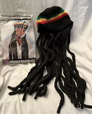 Buffalo Soldier Wig Rasta Dreads Fancy Dress Halloween Adult Costume Accessory