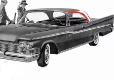 For 1957, 1958, 1959 Chrysler Roofrail Weatherstrip, 2-Door Hardtop (For: 1958 Chrysler)