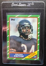 1986 TOPPS #11 WALTER PAYTON CHICAGO BEARS HOF