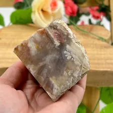 Natural 210g Agate Geode Raw Crystal Rough Rock Mineral Healing Specimen