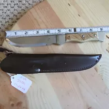 Custom built knife with L and upside down D on blade (lot#3950)