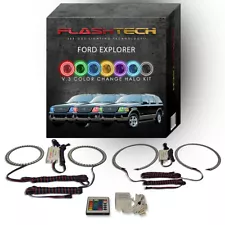 RGB Angel Eye LED Halo kit with IR Remote for 2002-2005 Ford Explorer Headlights