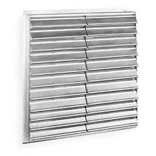 DAYTON 2FTX8 Exhaust Shutter,48 In,Aluminum 2FTX8