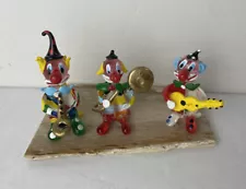 Clown Band Colored Hand blown glass (Set of 3)