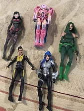 6 Inch Female Action Figures Mixed Lot of 5