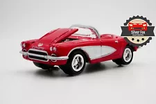 1961 CHEVY CORVETTE CONVERTIBLE RED 1:64 SCALE DIECAST COLLECTOR MODEL CAR