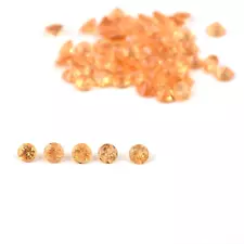 2MM Natural Spessartine Round Cut Loose Gemstone for sale Lots 25 PCS